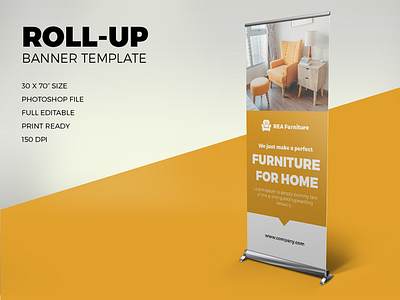 Furniture Roll Up Banner furniture print rollupbanner template