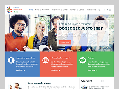 Career Guidance Center design web