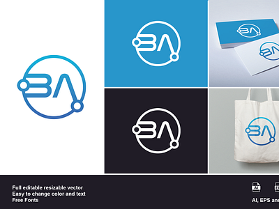 Ba Logo Mockup