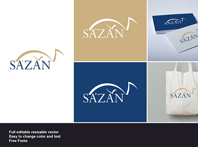 Sazan Logo ai fashion fish logo logotype sazan