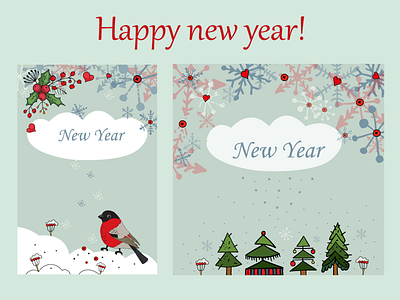 Happy new year card