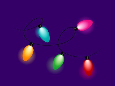 Multicolored light bulbs graphic design multicolored light bulbs
