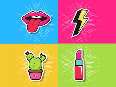 Stickers graphic design stickers