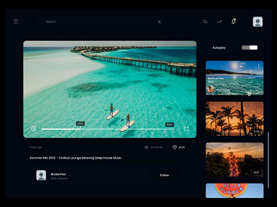 Video Sharing design redesign ui ux web design