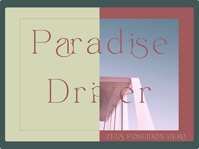 Paradise Driver creative design ui