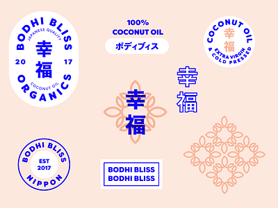 Bodhi Bliss Branding beauty branding creative design design flat identity illustration illustrator japan japanese lifestyle minimalism organic type vector vibrant