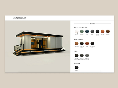 Bento Homes Configurator animation design ui ux web