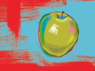 Interior_illustration_fragment apple interior poster