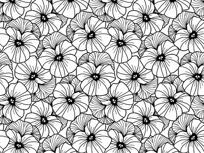 Floral Doodles black and white design design digital paper doodles floral doodles graphic design hand drawn graphic