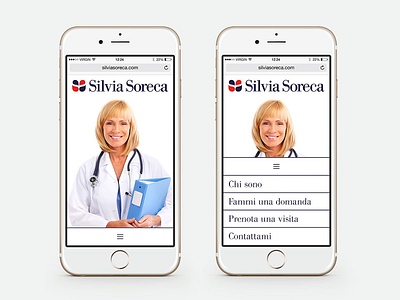 Silvia Soreca Cardiologist Web Home Page Mobile brand identity uiux visual communication