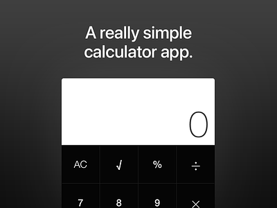 Stupid Calc app app store calculator ios numbers swift utility