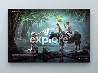 Exploration website design design explore ui ux web design website