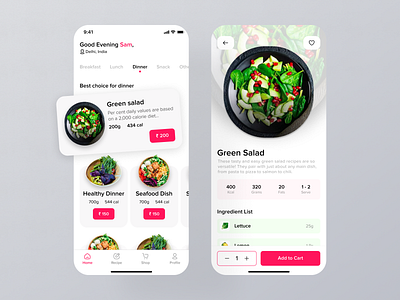 Food delivery - Mobile App Design 🥗