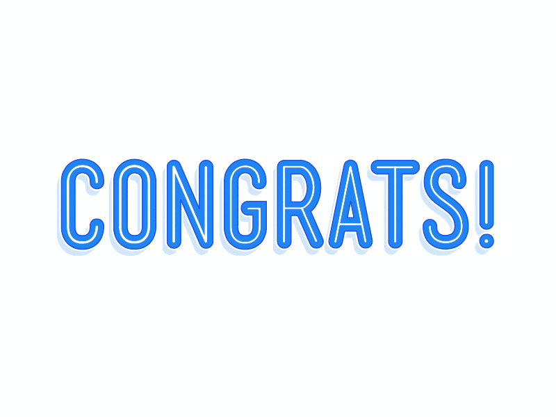 Image result for congrats blue gif
