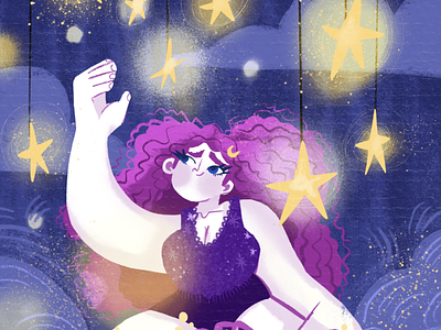 Reaching for the stars book book cover illustration kid lit book art middle grade whimsical illustration