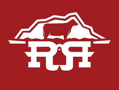 Rocky Ridge Cattle Co branding graphic design logo typography