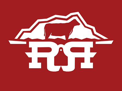 Rocky Ridge Cattle Co branding graphic design logo typography