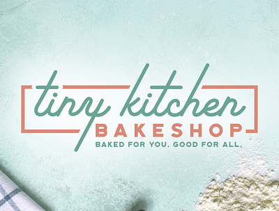 Tiny Kitchen Bakeshop branding graphic design logo typography