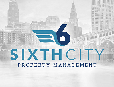 Sixth City Property Management branding graphic design logo typography