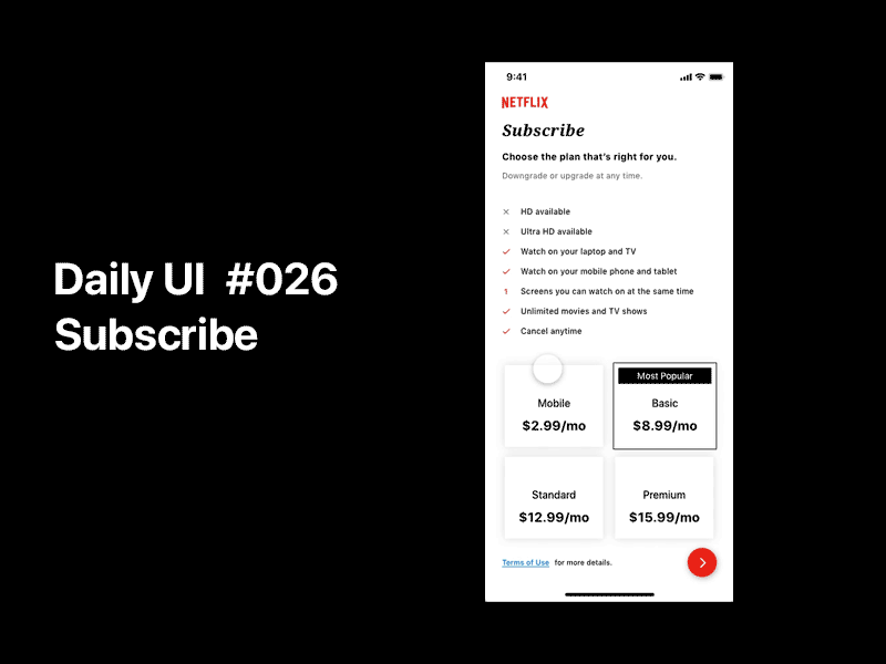 Daily UI Challenge / 026 - Subscribe 026 dailyui design ui ux