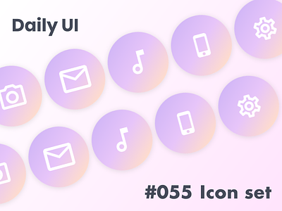Daily UI Challenge / #055 - Icon set dailyui design icon icon design icon set icons ui ux webdesign website