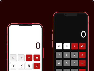 Mobile calculator design ui