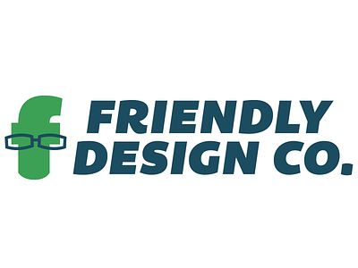 Friendly Design Co. Logo 2 design friendly glasses logo