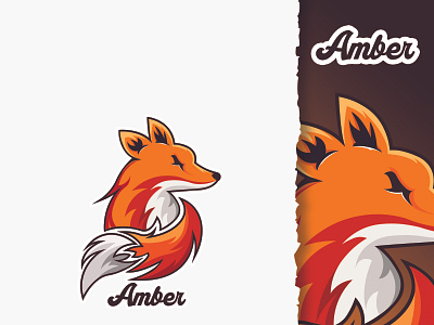 "Amber" Illustration/Logo amber animal branding design esports fox graphic design illustration logo typography vector