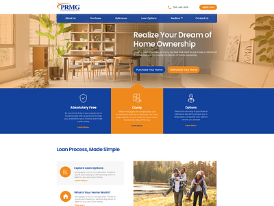 PRMG Mortgage Group Design & Development adobe photoshop branding design figma responsive ui ux web design wordpress