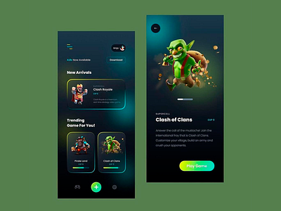 Clash Mobile App app app design clash design mobile ui ux