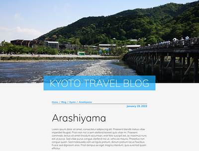 Travel Blog Single Post blog graphic design japan single post travel