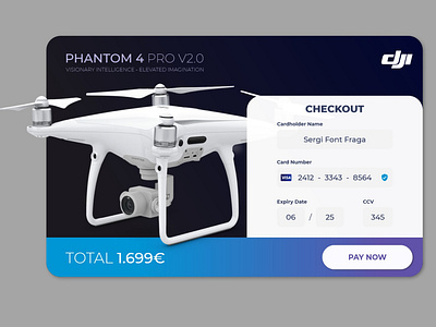 Checkout Page - Phantom 4 DJI