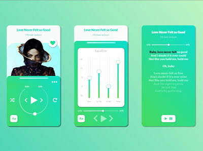 Design a Music Player app concept design music spotify ui ux web