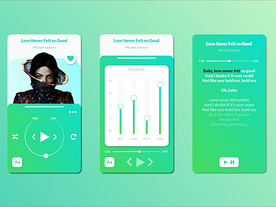 Design a Music Player app concept design music spotify ui ux web