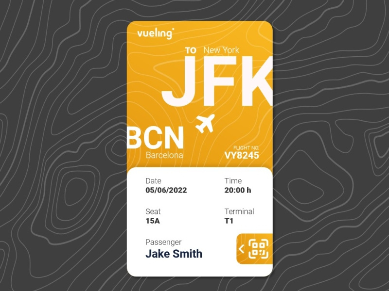 Boarding Pass by Sergi Font on Dribbble