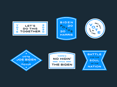 Biden Harris 2020 Badges 2020 badge badge design biden design flat flat design lockup patch potus sticker trump type typography vector vote