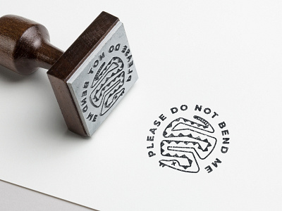 Do Not Bend Stamp