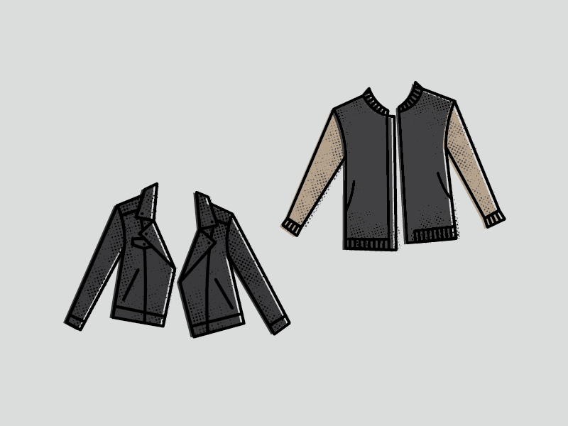 Aggregate more than 77 leather jacket flat sketch  seveneduvn