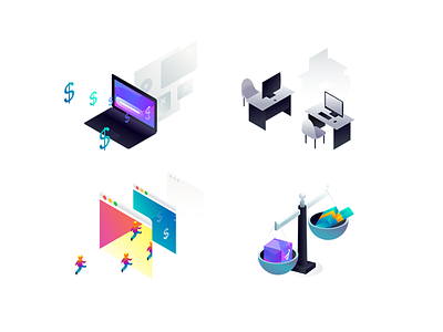 Isometric icons