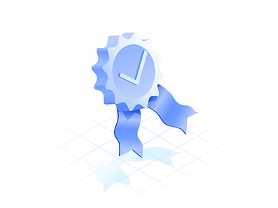 Quality isometric icon