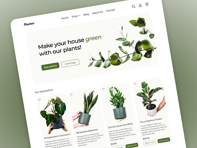 Plant Shop - Landing Page