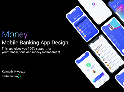 Money - Mobile banking App (UI/UX) app branding design figma graphic design icon illustration logo motion graphics productdesign typography ui uiux ux vector