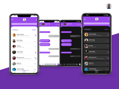 Messaging App UI figma product design ui ux