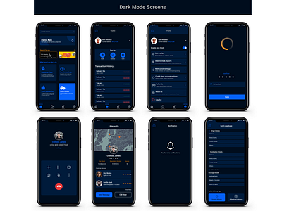 Dark mode - Mobile App - Logistics