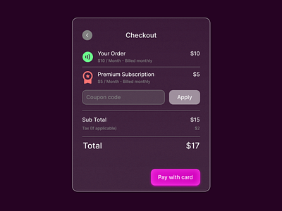 Checkout modal - UI checkout modal design figma freelancer modal ui ux