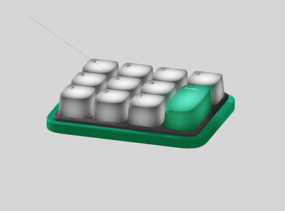 3D Keyboard Design Using Spline 3d animation art blender branding design graphic design motion graphics spline ui