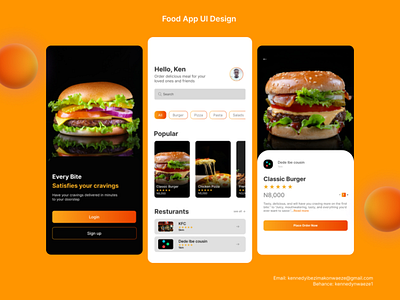 Food App UI Design // Mobile App