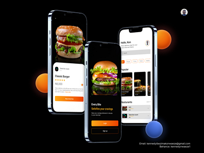 Food Mobile App UI design