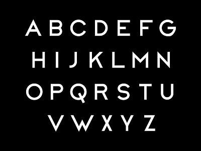 Geo Caps alphabet display sans stubborn type