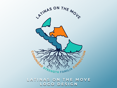 Latinas On The Move Logo logo design running group logo